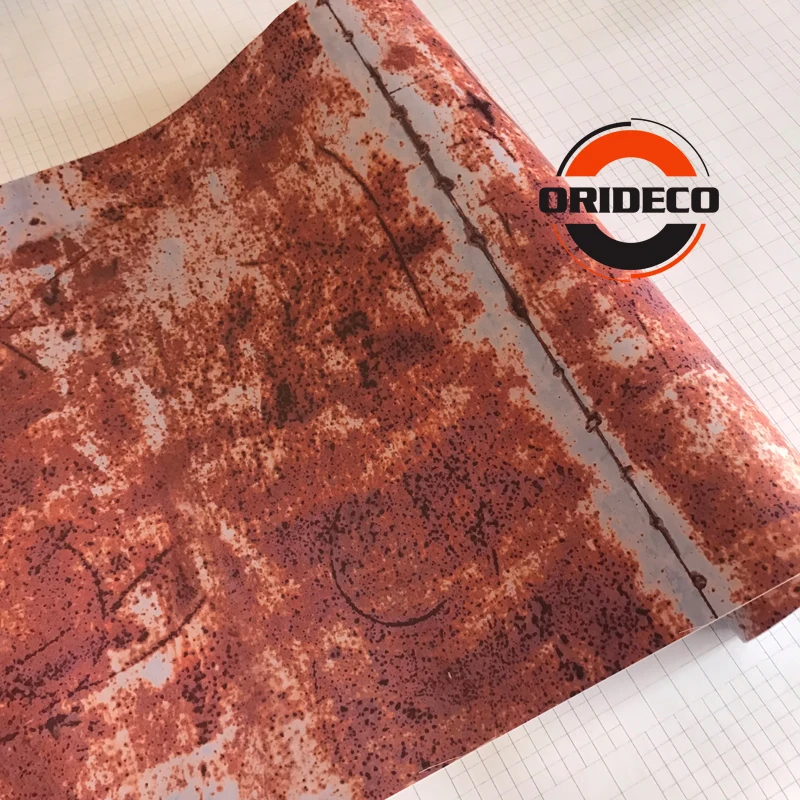 50 см ширина ржавчины виниловая пленка ржавый камуфляж для автомобиля железные