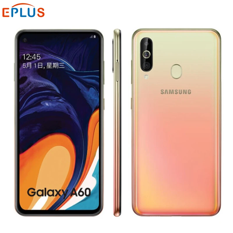 Мобильный телефон samsung Galaxy A60 A606Y DS 6 ГБ 128 Восьмиядерный процессор Snapdragon 675 3 дюйма