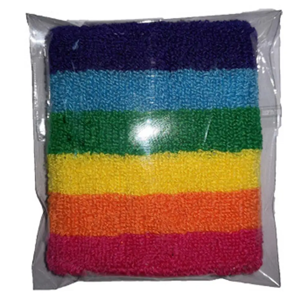 1 пара разноцветных поглощающих пот спортивных полотенец эластичные повязки на