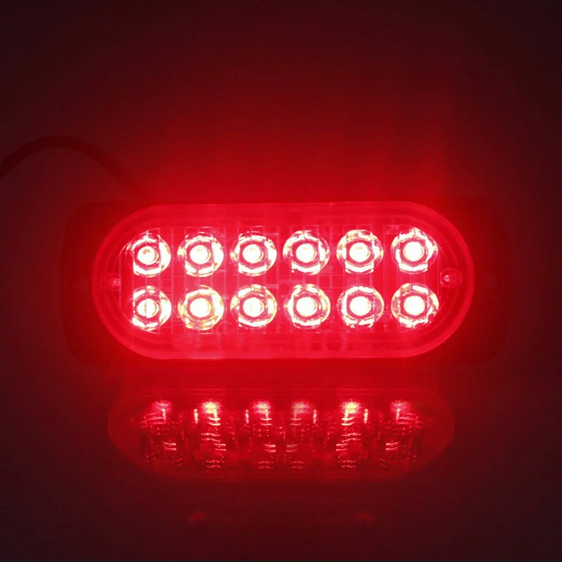 

Transparent Working Light Red 12LED Car Truck Fog Working 12V-24V 36W Urgent