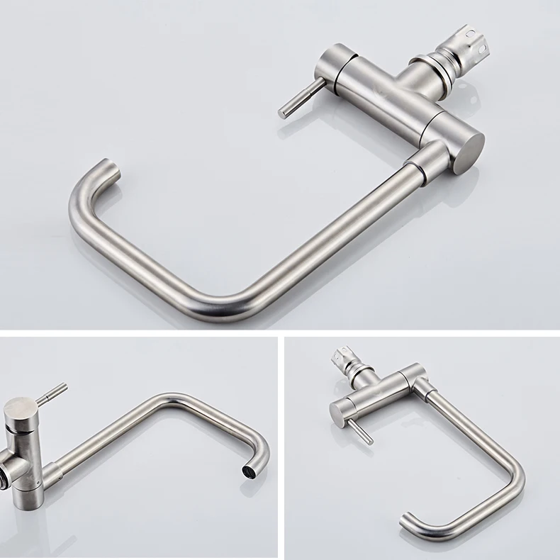 Смеситель для кухни BAKALA кран раковины из нержавеющей стали 304 Поворотный