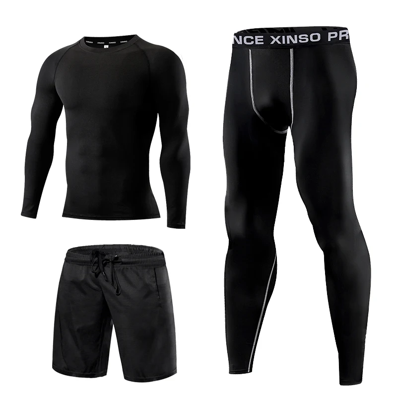 

Sportswear Suit Men'S Tracksuit Basketball Training Deportivas 3PCS Jogging Mens Sports Suits Ensemble Jogging Running Homme