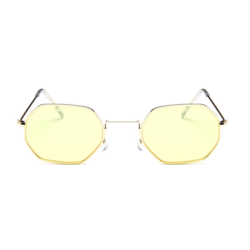 

New Polygon Sunglasses Women Brand Designer Sunglasses Female Candy Color Alloy Mirror Street Beat Shopping Oculos De Sol