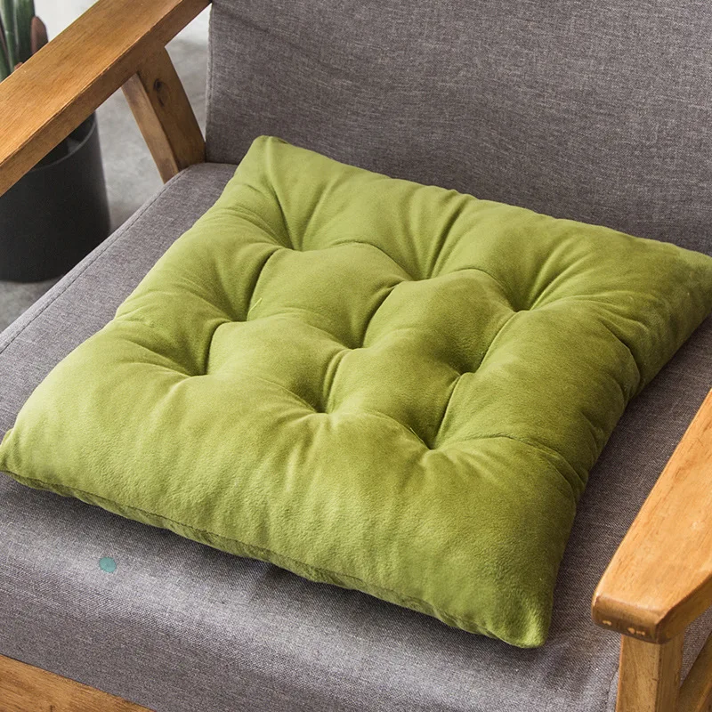 Thicken Seat Cushions Crystal Velvet Cushion Winter Tatami Chair Pads Warm Floor Mat Stool Mat Soft Home Decor