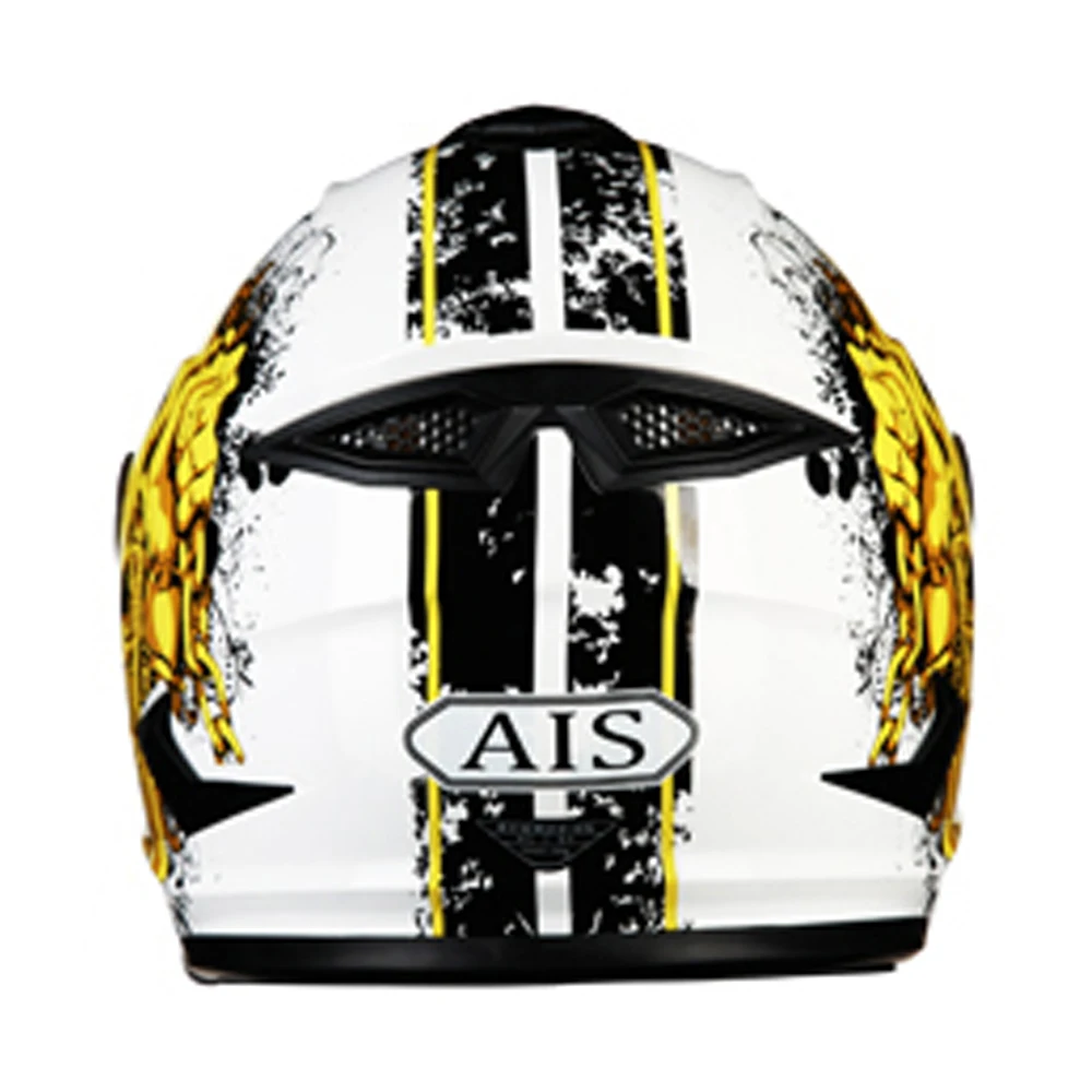 AIS мотоциклетный шлем Casco Motocicleta Motocross Moto rbike с двойными линзами полный для лица
