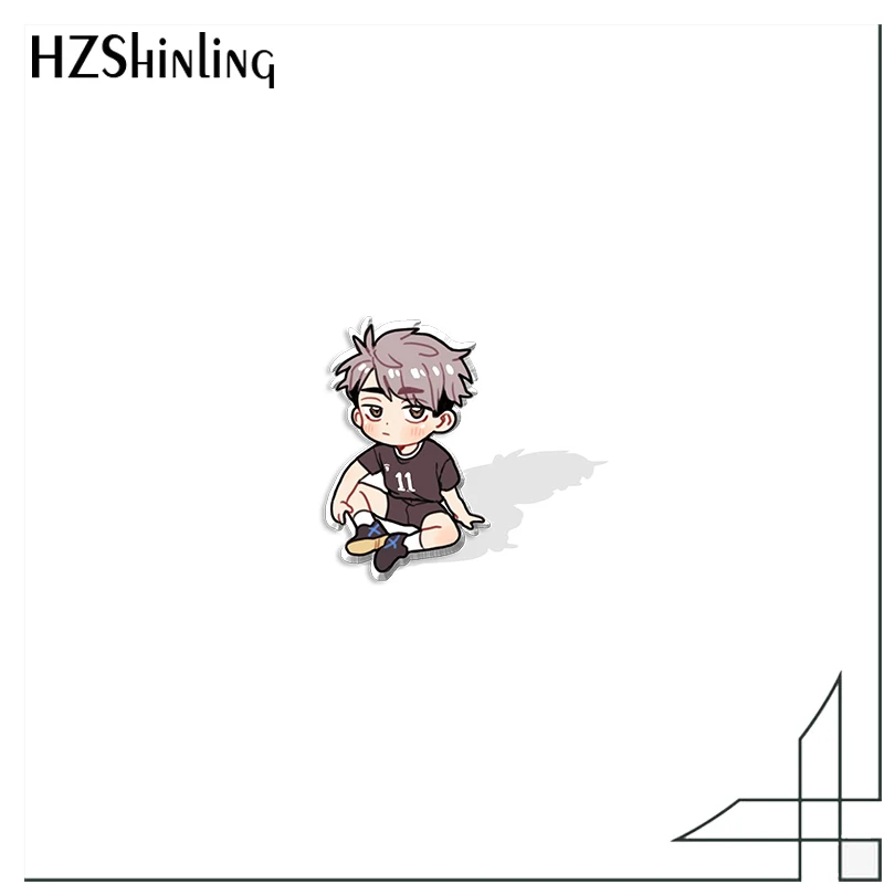 Новое поступление Haikyuu мультфильм Kozume Kenma узор аниме акриловые заколки для