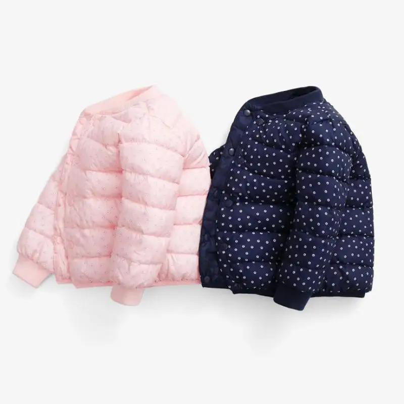 Пуховые пальто для маленьких мальчиков Детское девочек зимняя куртка розовая