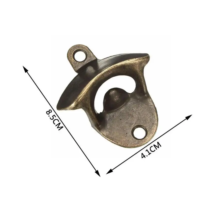 

Kitchen Tools Bottle Opener Bronze Wall Mount Open Soda Wine Bottle Beer Kitchen Glass Gift Opener Bars Cap I7E4