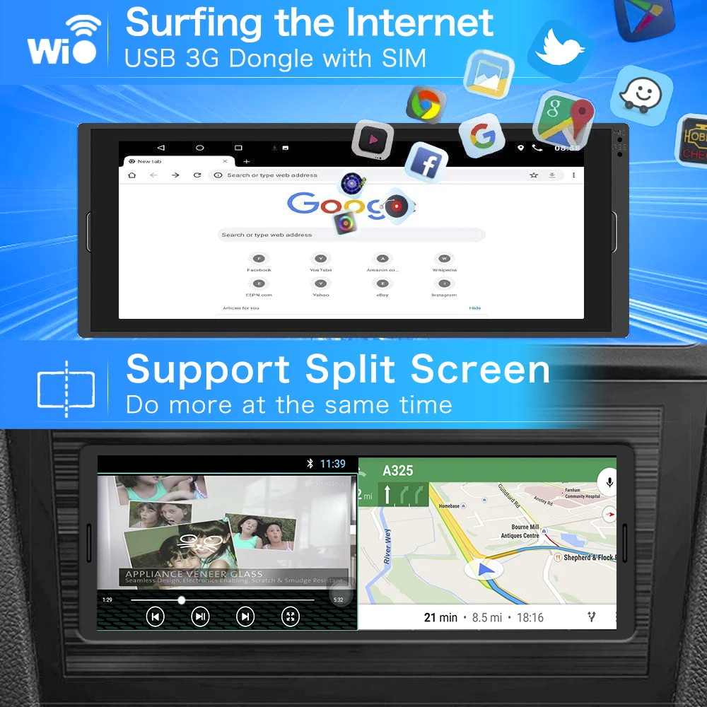 dovox one din android car radio gps car multimedia player navigation wifi 1din autoradio 6 9 screen bluetooth mirrorlink 1 din free global shipping