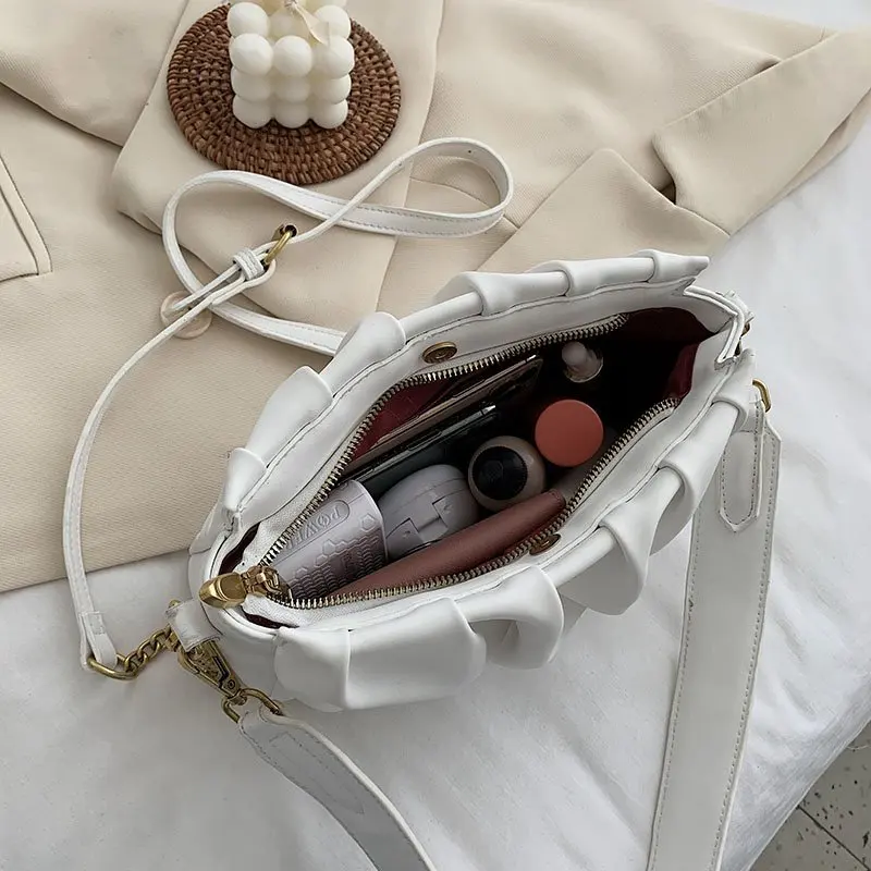 Women Shoulder Bags Chain Design Female Crossbody Bag Fold Women's Clutches PU Leather Ladies Handbag Wallet | Багаж и сумки