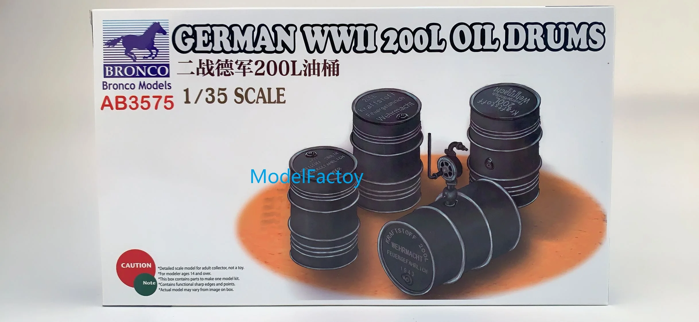 

Bronco AB3575 1/35 Assemble model,German WWII 200L OIL DRUM