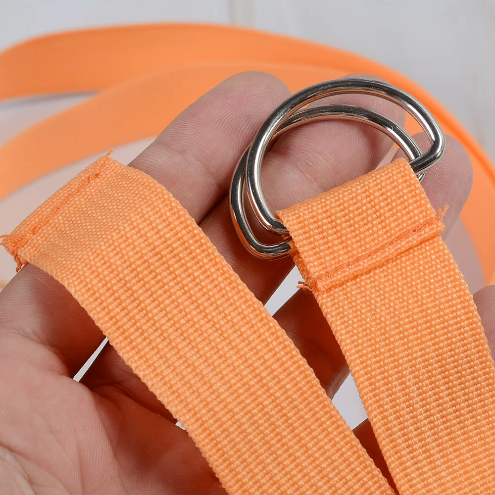 

Hot Sale 1PC Adjustable Belt Sport Yoga Stretch Strap D-Ring Belt Gym Waist Leg Fitness Exercise Gym equipment