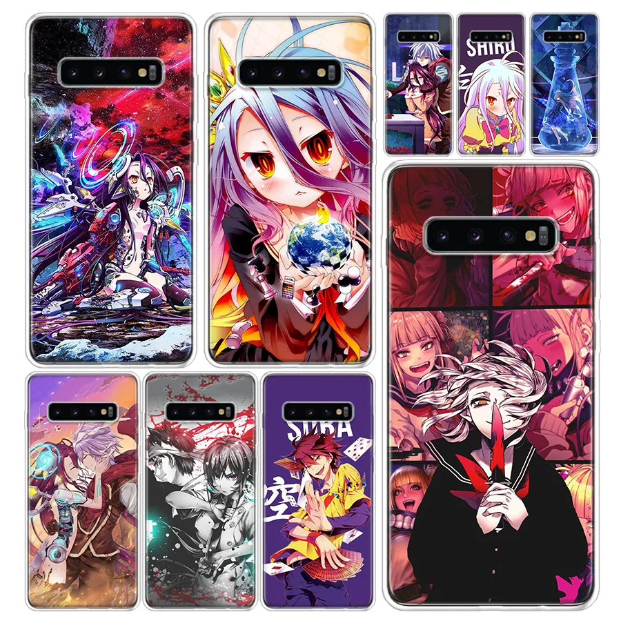 No Game No Life Anime Phone Case Cover For Samsung Galaxy S10 S20 S22 S21 FE Ultra S10E S9 S8 Plus + S7 Edge J4 Lite Coque