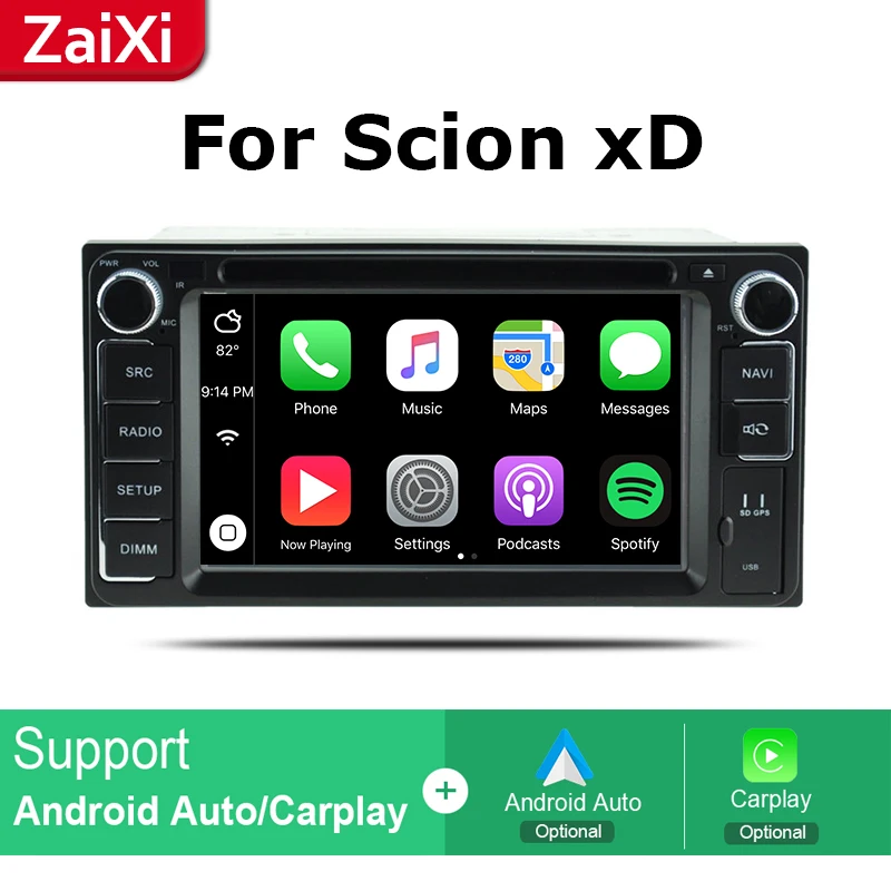 Автомагнитола 2DIN с GPS-навигацией стерео видео для Toyota IST Urban Cruiser Scion XD 2007 ~ 2016