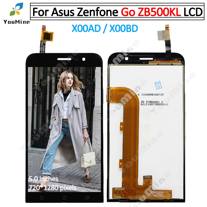 100% протестированный ЖК дисплей 5 0 дюйма для ASUS Zenfone GO ZB500KL с сенсорной панелью