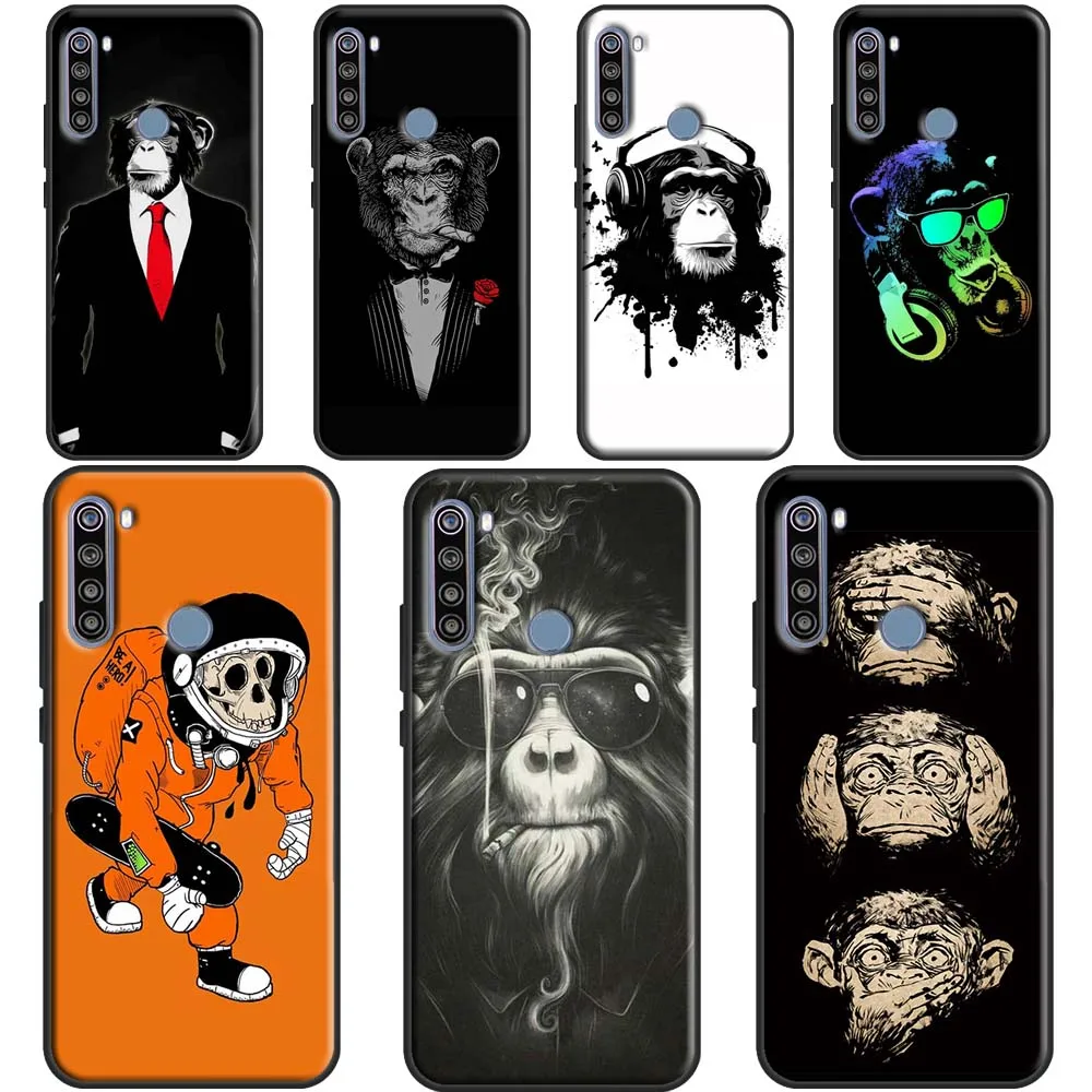 

Чехол с рисунком обезьяны для Xiaomi Redmi Note 11 Pro 8 9 10 Pro 9S 10S, чехол для Redmi 10 9 9A 9C 9T, чехол