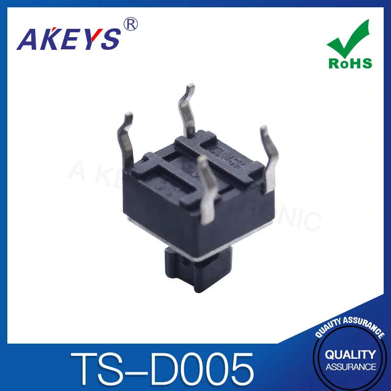 TS-D005 Key High life copper pin 4 tap switch connector 6 * 7.3 Square Head 2.4 | Switches