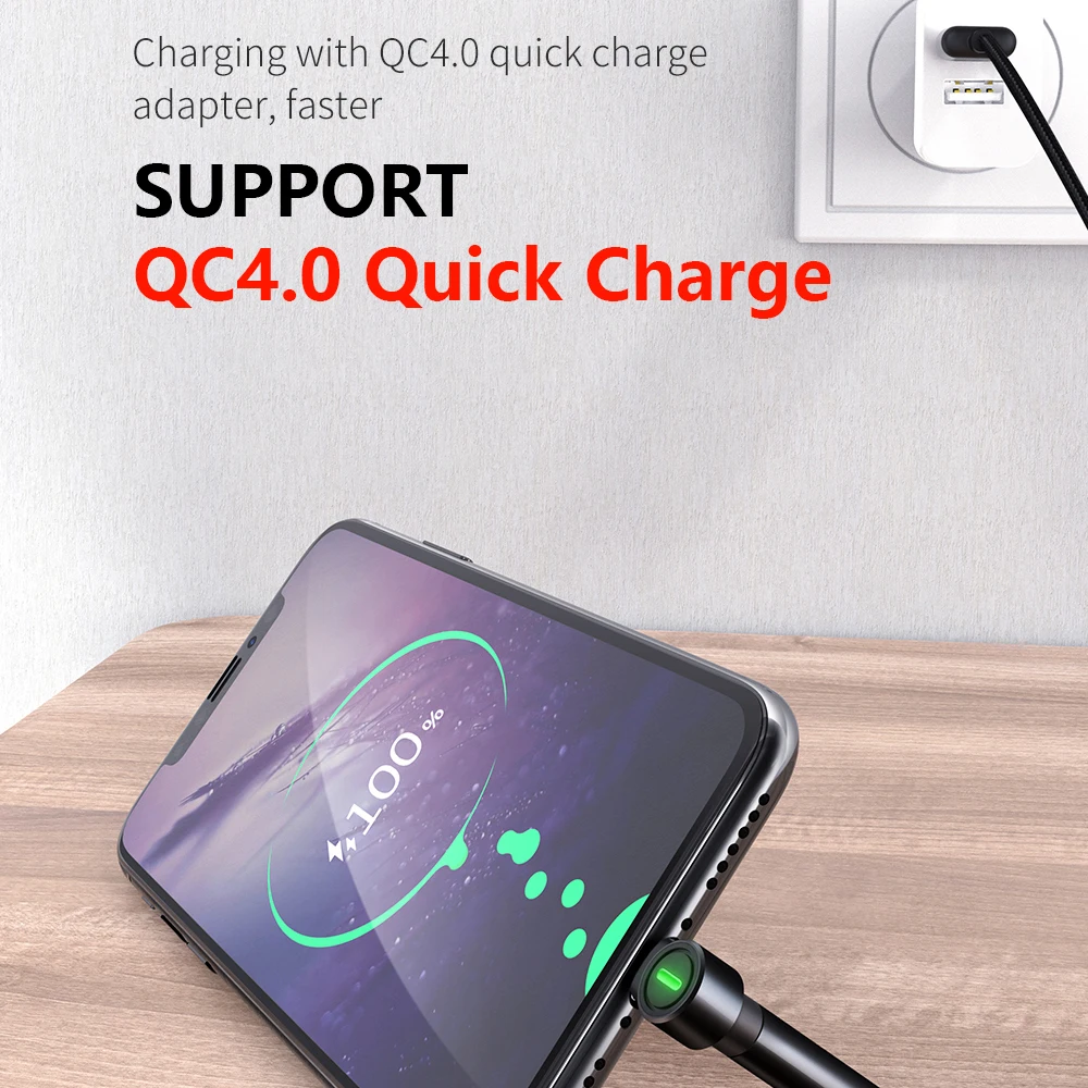 Mcdodo usb type C кабель с держателем для телефона быстрое зарядное устройство 4,0 Быстрая зарядка для Xiaomi huawei samsung кабель USB C данных локтевой кабель