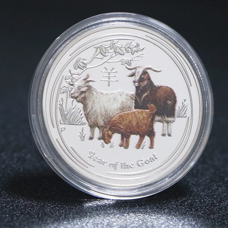Подарки на Новый Год от Козы 999 Серебряная Монета Австралии Животное Елизаветы II Коммеморативные Покрытые Монеты.