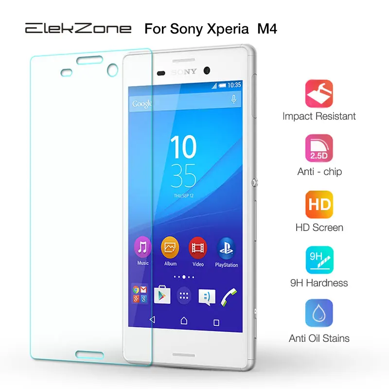 9h закаленное стекло для sony Xperia M4 HD защита экрана Защитное Защитная стеклянная