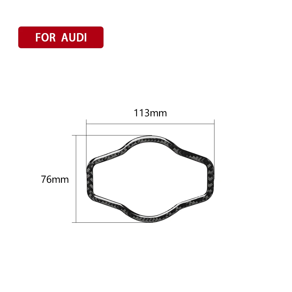 

For Audi A4 B8 2009-2016 A5 2008-2017 Q5 2009-2017 Carbon Fiber Interior Headlight Switch Frame Sticker Accessories