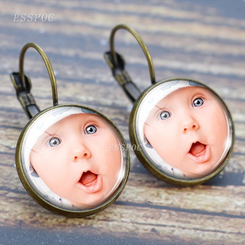 Серьги кольца с изображением и текстом под заказ|Индивидуальные Серьги| |