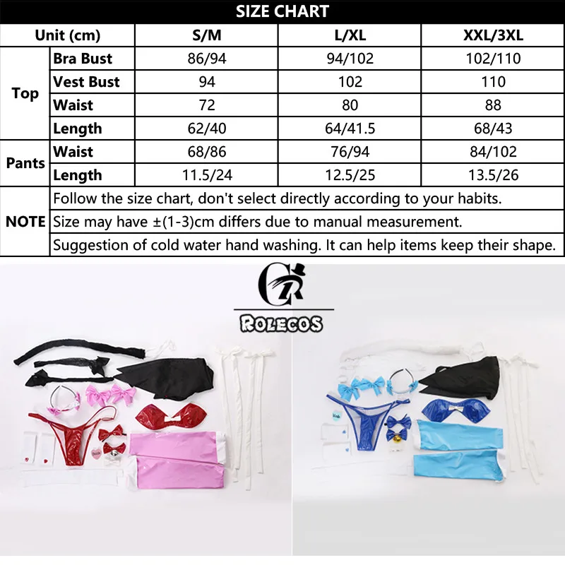 ROLECOS NEKOPARA Косплэй Chocola ванили сексуальный костюм кролика для девушек кошка Neko