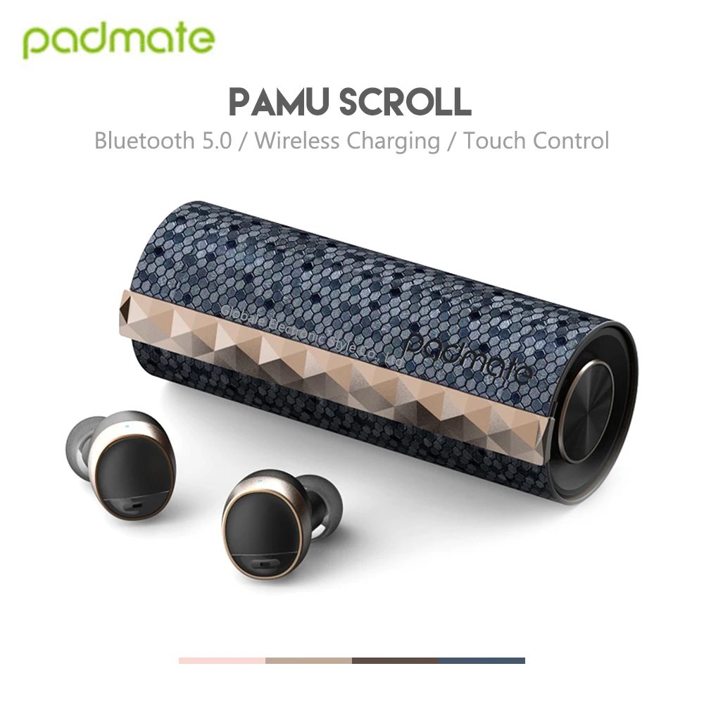 Оригинальные PaMu прокрутки, Bluetooth беспроводные наушники, водонепроницаемые IPX6 наушники с сенсорным управлением