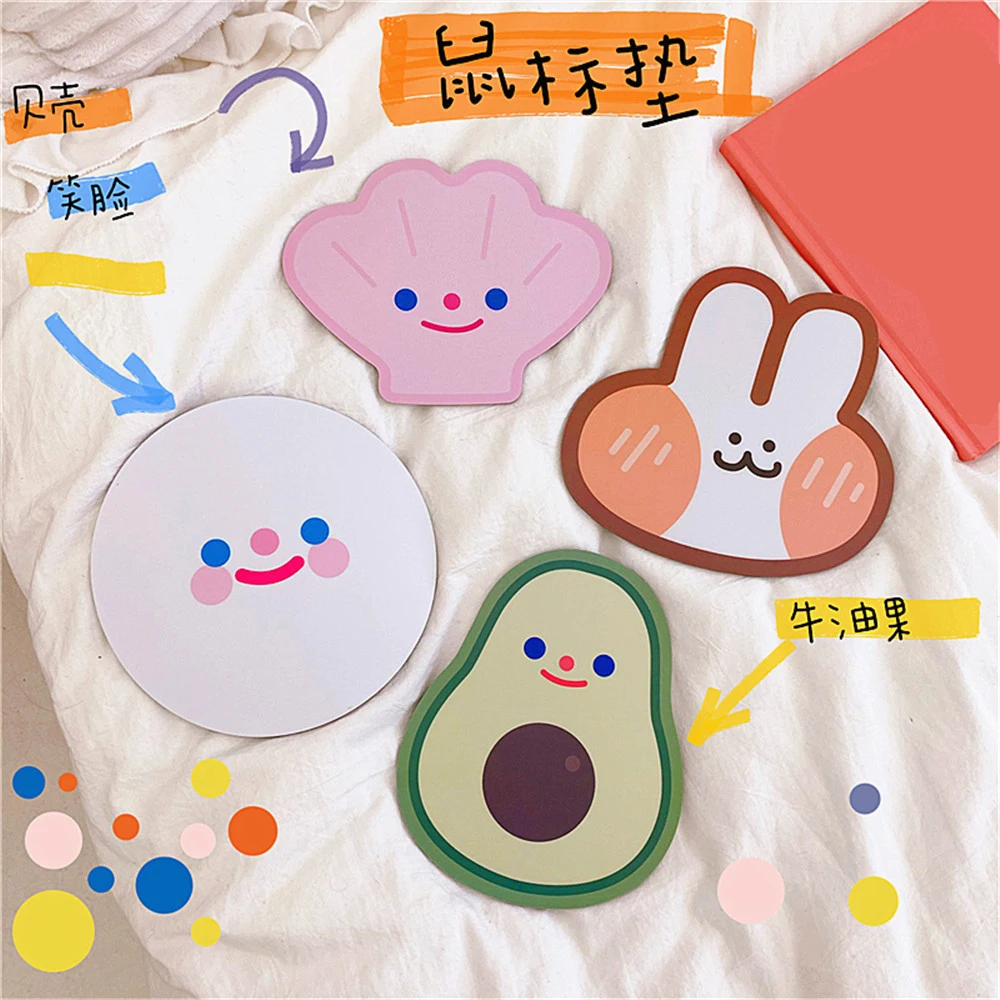 

Dropshipping Cute Smile Cloud Mouse Pad Japanese Personality Creative Mini Computer Avocado Mouse Mat