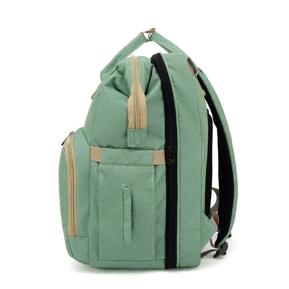 

New Diaper Baby Bags With Bed Mummy Bag Waterproof Nylon Maternity Nappy Moms Backpack Bag Baby Changing Baby Care For Nursing