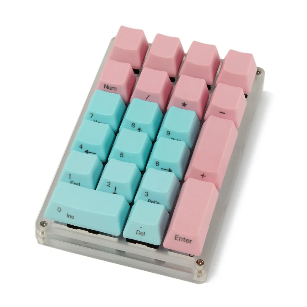 

21 Key YMDK Side-printed Blank Top-printed Thick PBT ABS Keycap For MX Switches Mechanical Keyboard Numpad (ONLY KEYCAP)