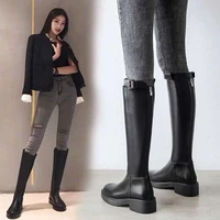 2022 new knee length womens long sleeved shoes classic fashion spring and autumn models short plush womens boots knight shoes