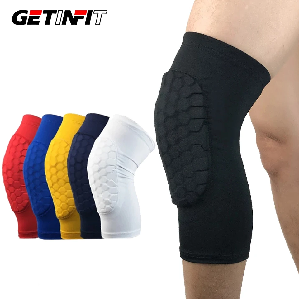 

Getinfit Elastic Knee Pad Sports Fitness Kneepad Gym Patella Protector Running Basketball Volleyball Tennis Knee Support Brace