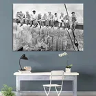 HD Печать на холсте картина строительный рабочий Нью-Йорк Ретро плакат художественная Настенная картина для гостиной декоративная рамка