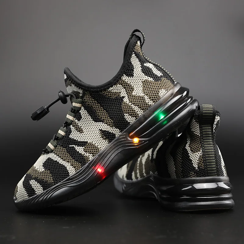 

Glowing Sneakers Children Led Casual Shoes Boys Led Slippers Breathable Kids Shoes