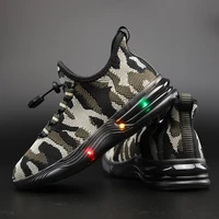 glowing sneakers children led casual shoes boys led slippers breathable kids shoes