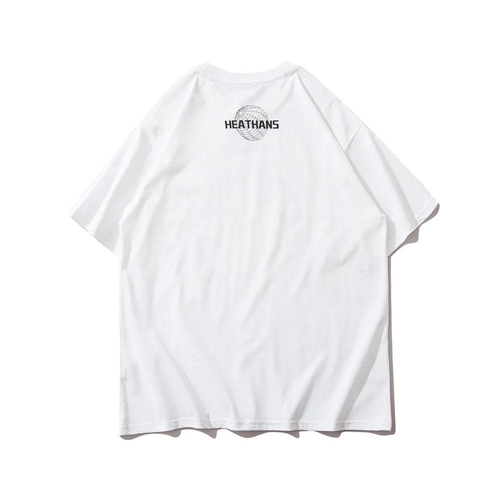 

Summer Men Oversize Short Sleeve Tshirts Angel Boy Thinking Print T-Shirt Hip Hop Streetwear Harajuku Casual Cotton Tees