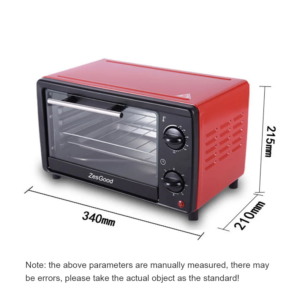 ZesGood 12L Multi-Function Electric Oven Baking Gift 100℃-250℃ For Egg Tart Chicken Wings Baked Fish Bread | Дом и сад