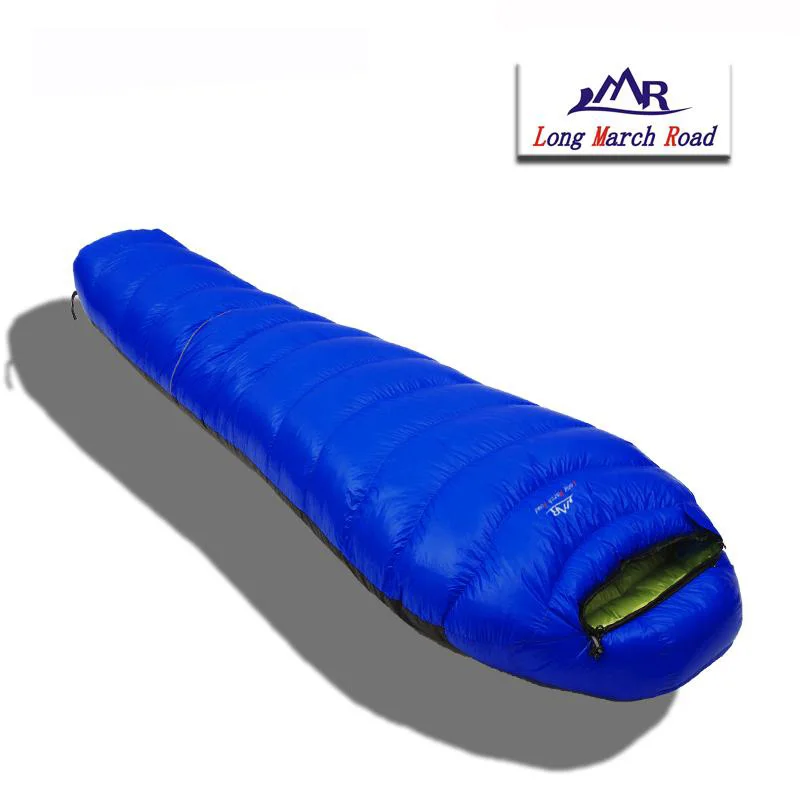 LMR Ultralight 210CMx80CM Can Be Spliced Filling 400g/600g/800g/1000g White Goose Down Sleeping Bag Camping Sac Se Couchage