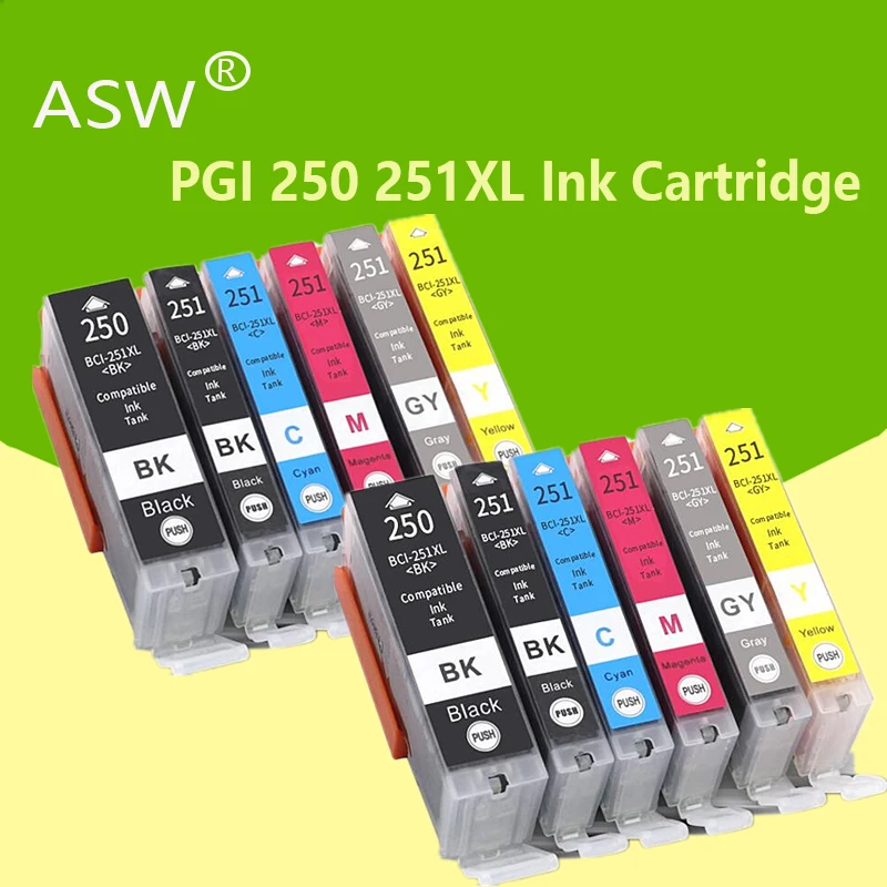 Чернильный картридж 12PK PGI250 для Canon PIxma MG6620 MX922 MG5620 MG5420 MG6320 MG6420 MG7520 MG5520