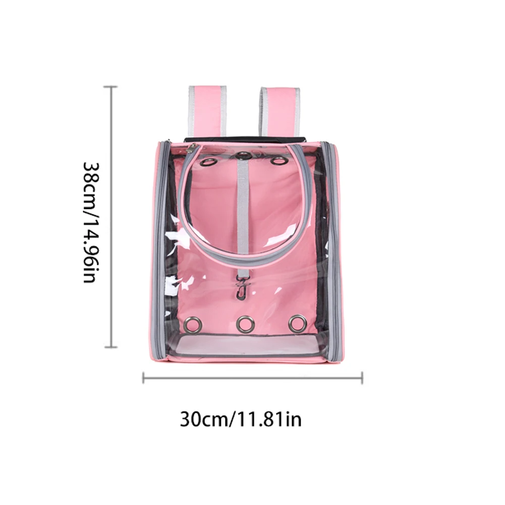 

Pet Cat Carrier Backpack Transparent Dog Bag With Locking Safety Zipper Portable Foldable Cat Backpack For Pet Dog Cat Bag