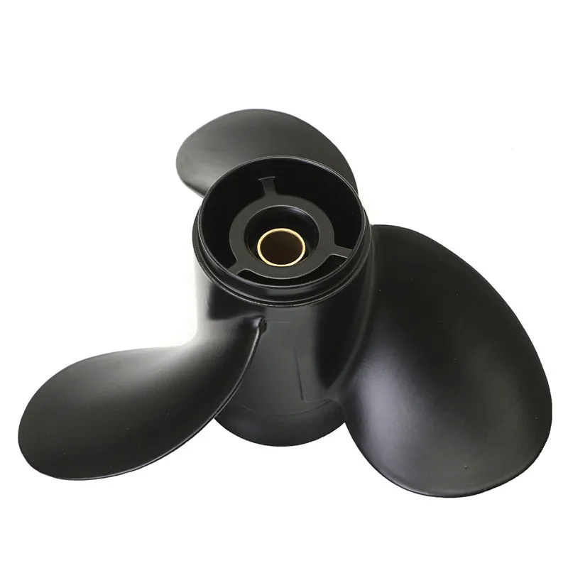 For Mercury 6-15HP 48-828156A12 Outboard Propeller Aluminium alloy Black 3 Blades 8 Spline Tooth Fast Hole Shot Perform Well