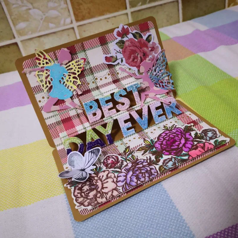 3D выдвижная поздравительная открытка с наилучшими пожеланиями для друзей семьи