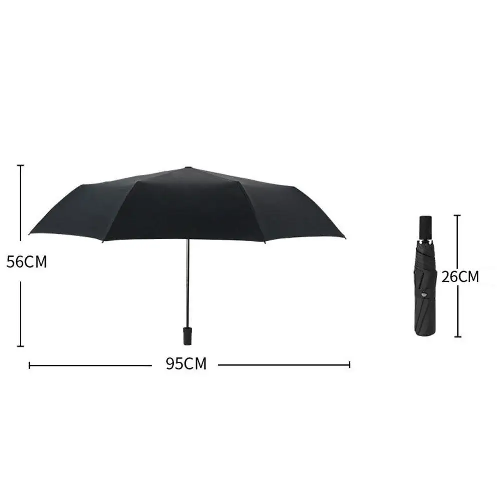 

1PC Automatic Umbrella 8 Ribs Strong Windproof Waterproof Umbrella Umbrella Sun Three Fold Rainy Anti-UV For Men Women Umbr D0X1