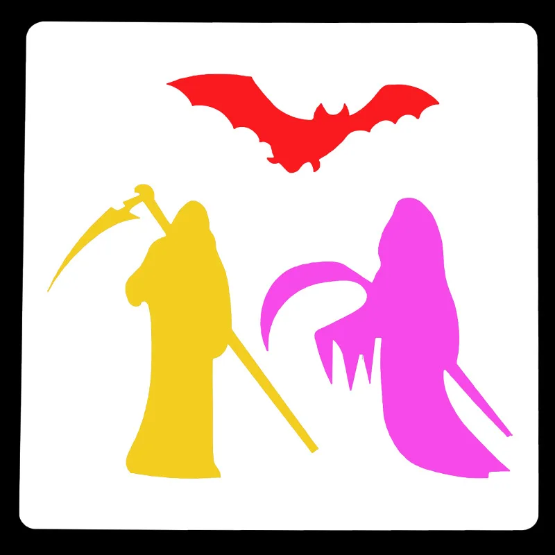 2020 новый шаблон для рисования на Хэллоуин полые инструменты украшения тортов