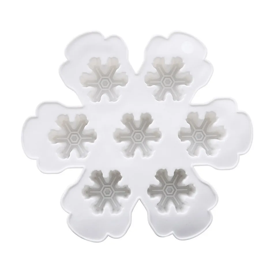 Снежинка ледяной куб плесень холодильник домашний ящик шлифовальный станок для