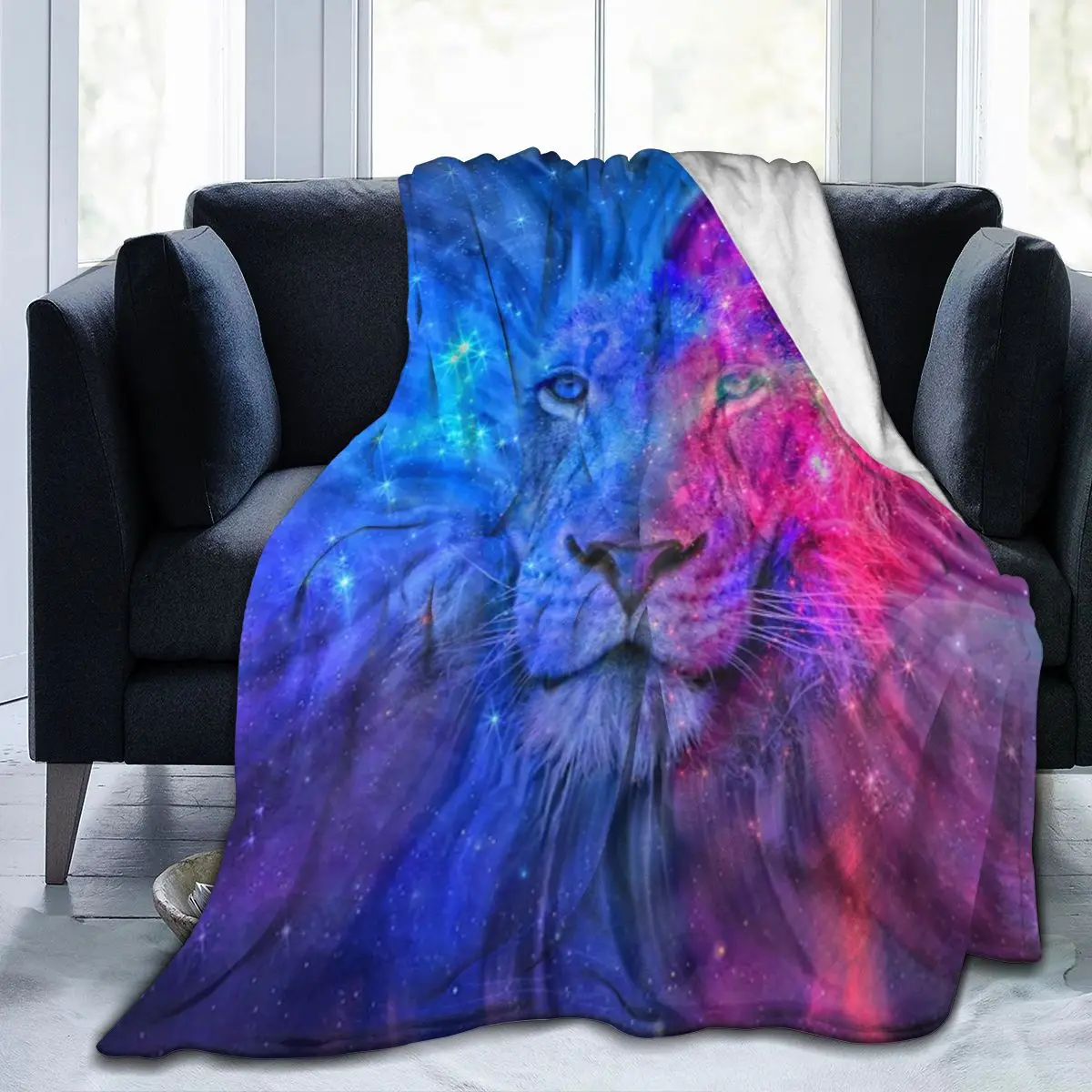 

Lion King Of Jungle Wild Animals Fleece Throw Blankets For Sofa Bed Couch Dropship Wholesale Decorative Flannel 3D Printed Throw