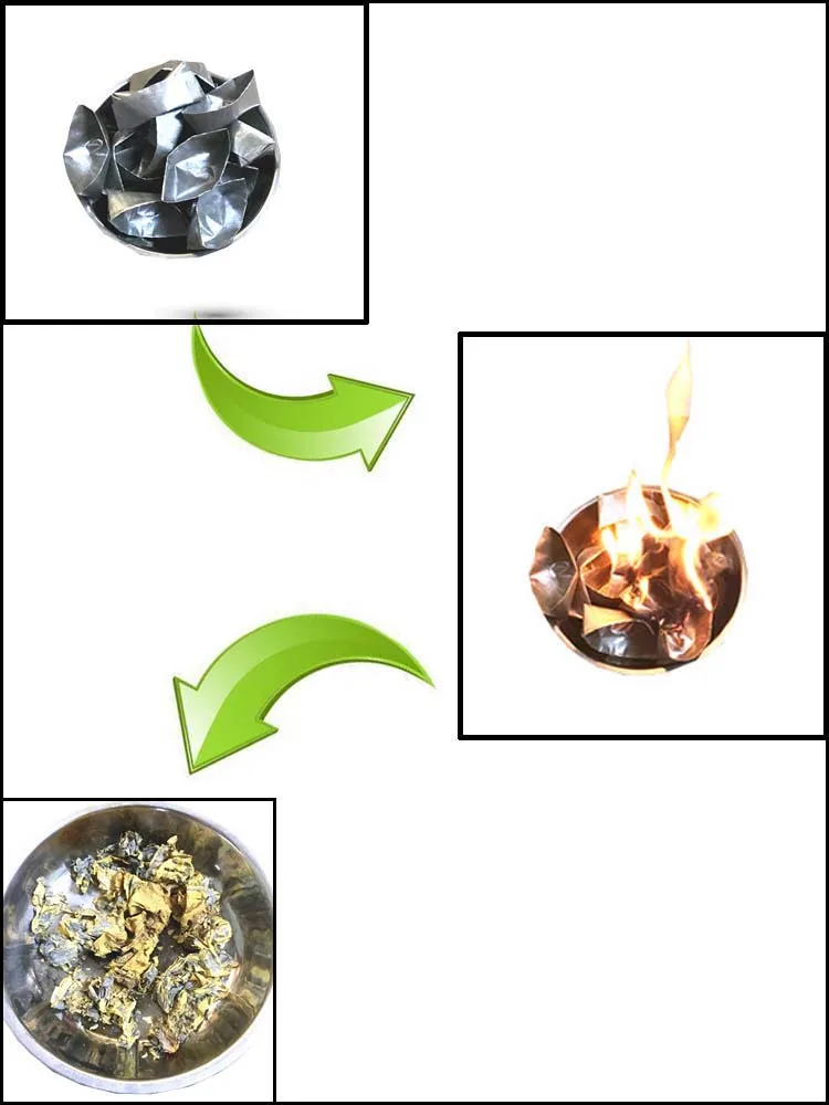 Новинка горящая бумажная бумага для денег Joss слиток из серебряной оловянной