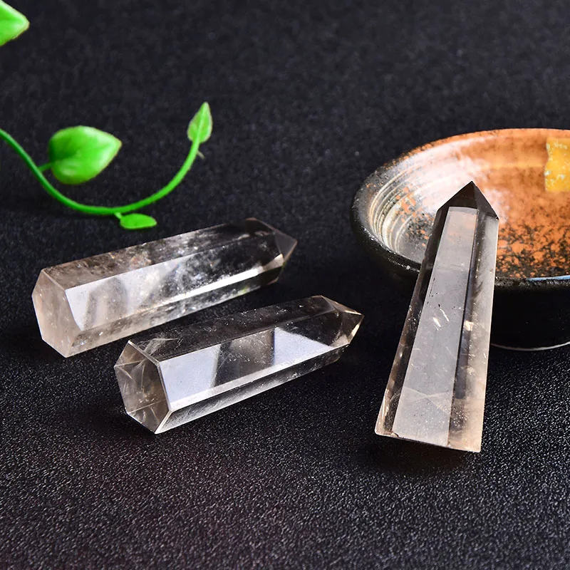 1 шт. натуральный кристалл дымчатого кварца ТОЧКА энергии Рейки шестигранная