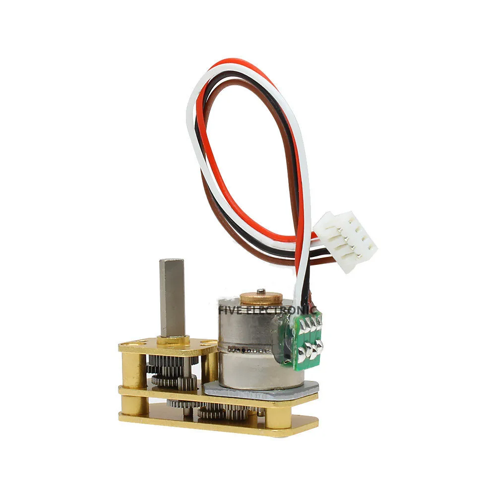 GM1024-10BY микро шаговый/шаговый редуктор 2-фазный 4-проводной двигатель с осевым/валом в одном направлении